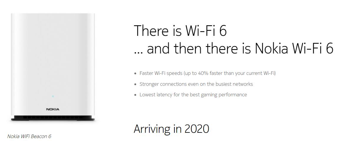 诺基亚推出新的Wi-Fi 6 Mesh路由器