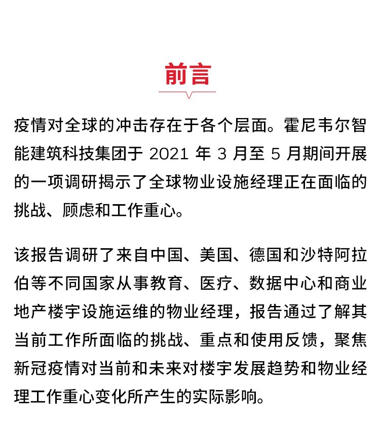 重磅！霍尼韦尔发布2021年楼宇发展趋势调研系列报告