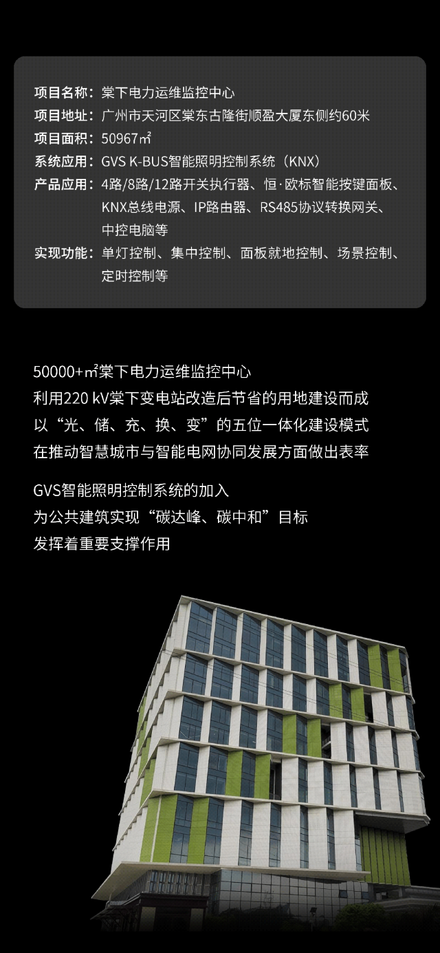 GVS×案例 | 广州棠下电力运维监控中心，增效与降耗可兼得
