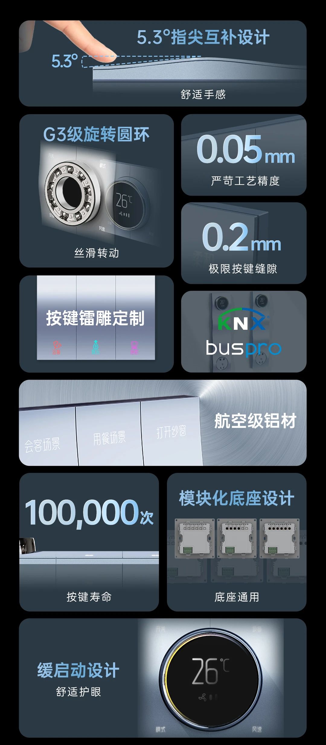 HDL歇山顶系列面板 | 全屋智控，从未如此赏心悦目