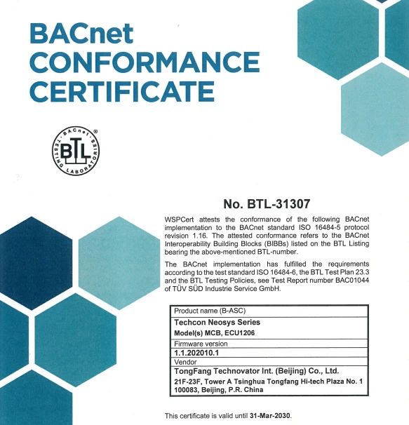 Neosys喜获BTL国际认证! Neosys喜获BTL国际认证!