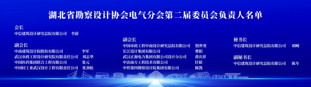 湖北省勘察设计协会电气分会换届暨2025年学术年会在中信设计隆重召开 湖北省勘察设计协会电气分会换届暨2025年学术年会在中信设计隆重召开