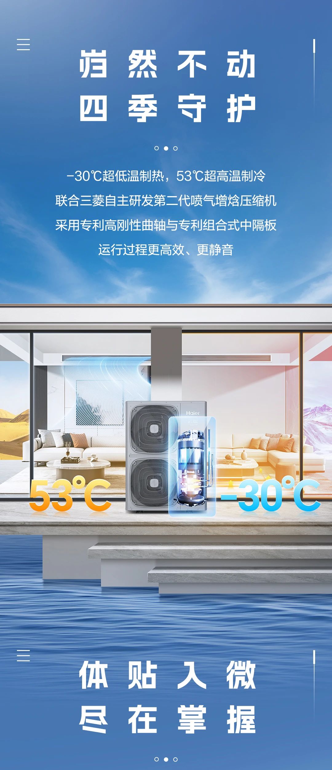 性能卓越 行业引领，海尔水多联中央空调云瑞-静音王系列全新上市！