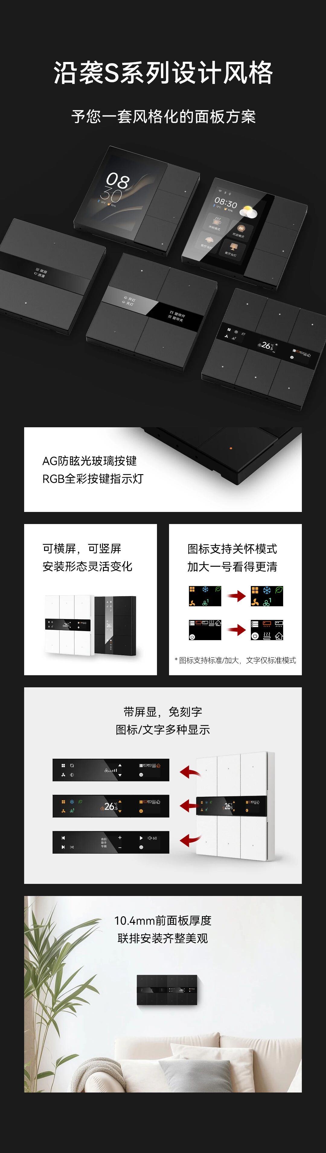 GVS X 新品 | S系列智能温控面板，功能四合一