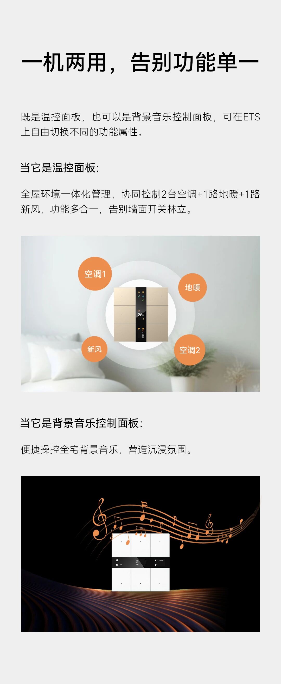 GVS X 新品 | S系列智能温控面板，功能四合一