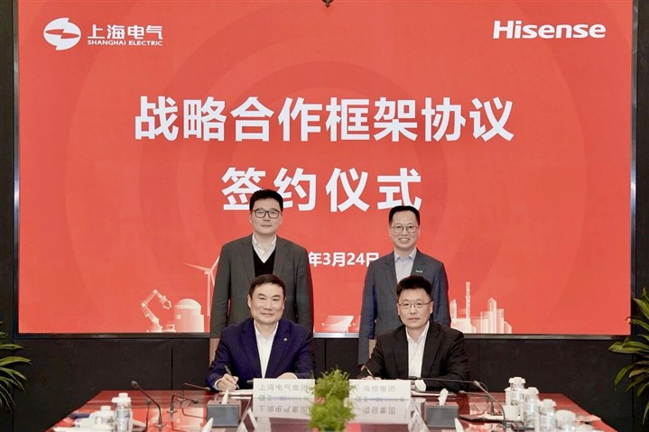 海信集团与上海电气集团签署战略合作