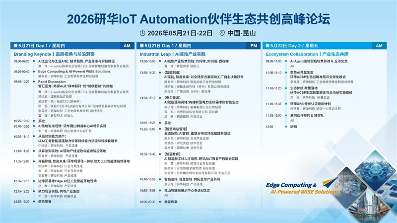 聚势 AI 场景 共赢生态未来——2026 研华伙伴生态共创高峰论坛 邀您共启工业 AI 新征程