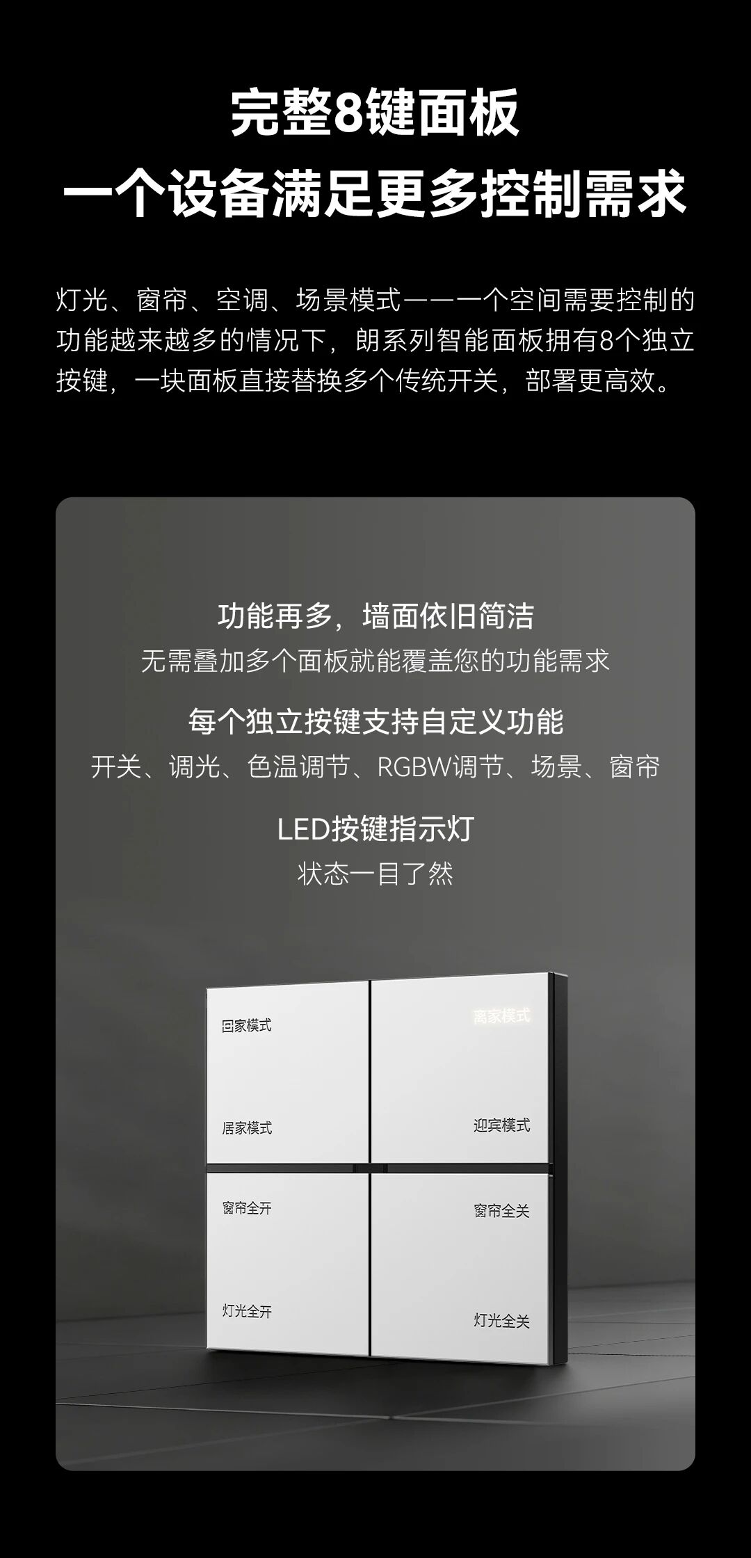 GVS X 新品 | 朗系列智能面板，金属极简，上墙高级
