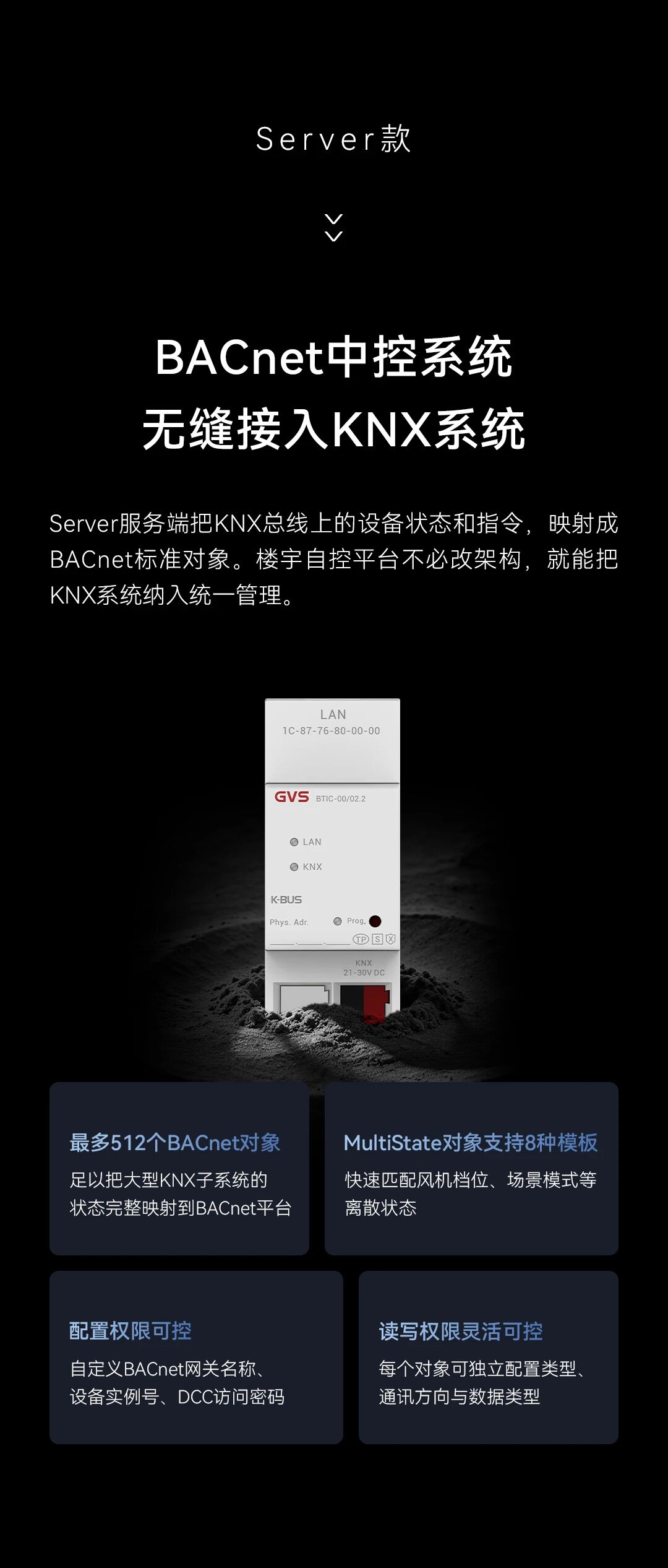 GVS X 新品 | KNX-BACnet网关，推动2套系统融合升级